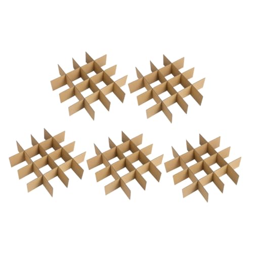 RORPOIR 5Er-Pack Trennwände für Versandkartons Pappkarton Teiler für Umzug und Geschirrverpackung Fächer Robust für Sicheren Transport RORPOIR 5Er-Pack Trennwände für Versandkartons Pappkarton Teiler für Umzug und Geschirrverpackung Fächer Robust für Sicheren Transport von RORPOIR
