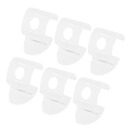 RORPOIR 6 Stück Kabellose Rolladengriff Transparent Mini Plastikgriffe für Jalousien und Vorhänge Zubehör für Fensterbeschattung Einfache Installation Langlebig und Transparent von RORPOIR