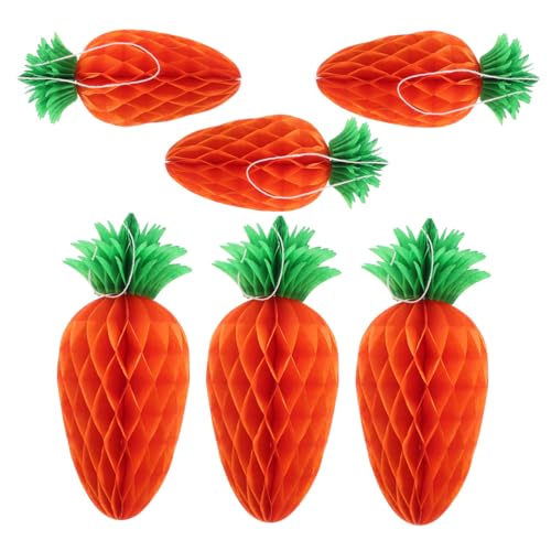 RORPOIR 6 Stück Wabenbälle Zum Aufhängen Ornament Für Abschlussball Erntedankfest Karotte Kinderparty Geburtstag Wabendekoration Ananas Tafelaufsatz Für Tisch Ostern RORPOIR 6 Stück Wabenbälle Zum Aufhängen Ornament Für Abschlussball Erntedankfest Karotte Kinderparty Geburtstag Wabendekoration Ananas Tafelaufsatz Für Tisch Ostern von RORPOIR