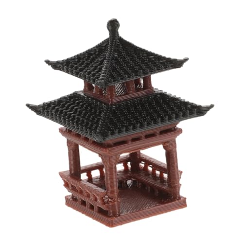 RORPOIR Asiatische Garten Dekoration für Aquarien Bonsai Pavillon Zubehör Robust und Vielseitig für Mikro Landschaften von RORPOIR