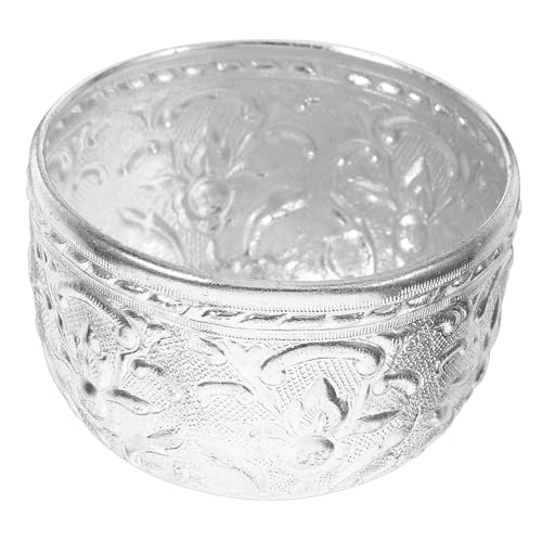 RORPOIR Thailändische Blechschale Kleine Geschnitzte Blechschale Wasseropferschale Massagebehälter Für Ätherische Öle Blechschüssel Für Spa Reisschüssel Obstschale Schale Für RORPOIR Thailändische Blechschale Kleine Geschnitzte Blechschale Wasseropferschale Massagebehälter Für Ätherische Öle Blechschüssel Für Spa Reisschüssel Obstschale Schale Für von RORPOIR