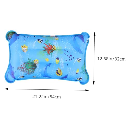 RORPOIR Aufblasbares Wasserfüllbares Kissen für Sommer Camping Outdoor Höhenverstellbares Kühles Schlafkissen für Erwachsene und Leichtes Tragbares Reisezubehör in Himmelblau RORPOIR Aufblasbares Wasserfüllbares Kissen für Sommer Camping Outdoor Höhenverstellbares Kühles Schlafkissen für Erwachsene und Leichtes Tragbares Reisezubehör in Himmelblau von RORPOIR