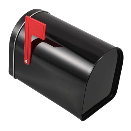 RORPOIR Briefkasten aus Stabilem Metall mit Flagge Bemalbar DIY Mini Mailbox Tragbar für Valentinstag Partygeschenke Schule Zuhause und Kreative Bastelideen von RORPOIR