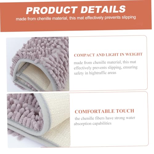 RORPOIR Chenille Badematte rutschfest Wasserabsorbierend Waschbar Badezimmerteppich Badvorleger für Küche Flur und Wc Rutschhemmende Indoor Türmatte RORPOIR Chenille Badematte rutschfest Wasserabsorbierend Waschbar Badezimmerteppich Badvorleger für Küche Flur und Wc Rutschhemmende Indoor Türmatte von RORPOIR