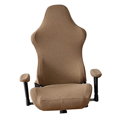 RORPOIR Gaming-stuhlbezug Fleece Elastischer Stuhl-schonbezug Set Mit Rückenlehne Und Armlehne von RORPOIR