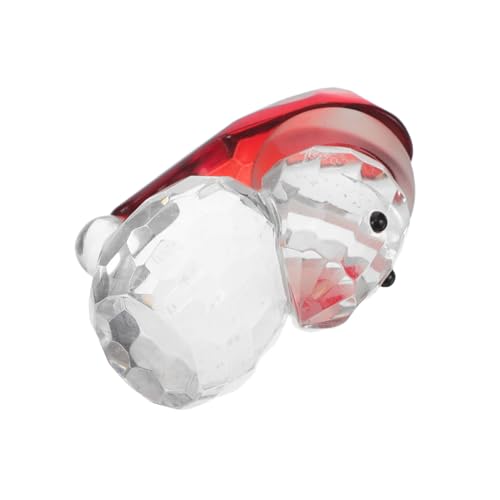 RORPOIR Glas Weihnachtsmann Miniatur Figurine mit Funkelnden Details Handgefertigte Santa Claus Dekoration für Tisch und Kamin Langlebiges Weihnachtskunstwerk Festliche Sammlerstück für RORPOIR Glas Weihnachtsmann Miniatur Figurine mit Funkelnden Details Handgefertigte Santa Claus Dekoration für Tisch und Kamin Langlebiges Weihnachtskunstwerk Festliche Sammlerstück für von RORPOIR