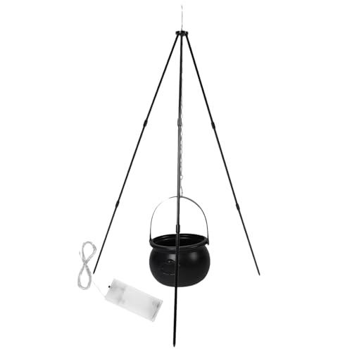 RORPOIR Halloween Deko Set mit LED Licht und Stativ Hohes Outdoor Party Zubehör ohne Batterie für Gruselige Nebeleffekte und Halloween Feier von RORPOIR