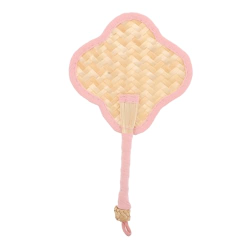 RORPOIR Handgefertigter Kleiner Strohhut Fächer für Vierblättriges Kleeblatt Design Atmungsaktiv Leicht Sicher für Hochzeit Sommerkühlung Fächer RORPOIR Handgefertigter Kleiner Strohhut Fächer für Vierblättriges Kleeblatt Design Atmungsaktiv Leicht Sicher für Hochzeit Sommerkühlung Fächer von RORPOIR