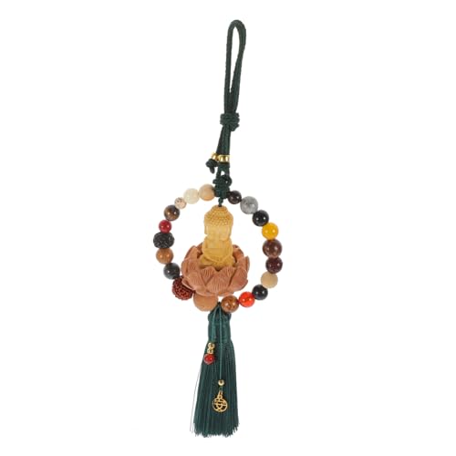 RORPOIR Holz Buddha Statue Dekorative Hause Hängen Ornament Mit Quaste Auto Hängen Buddha RORPOIR Holz Buddha Statue Dekorative Hause Hängen Ornament Mit Quaste Auto Hängen Buddha von RORPOIR