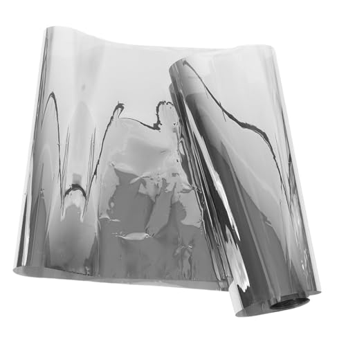 RORPOIR Isolierfolie Spiegelfensterfolie Fensterfolie zur Blendungsreduzierung Sonnenschutzfolie für die Privatsphäre Einwegspiegelfolie Reflective Window Film das Haustier Silber von RORPOIR