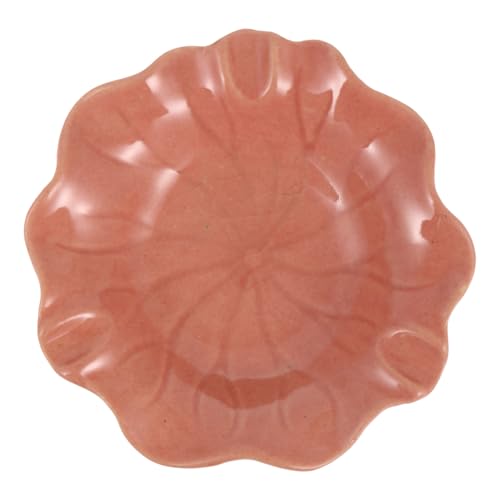 RORPOIR Keramik Aromaschale für Ätherische Öle Spa Essential Oil Dish Aromatherapie Tablett Robust Poliert für Beauty Salon und Zuhause Rot von RORPOIR