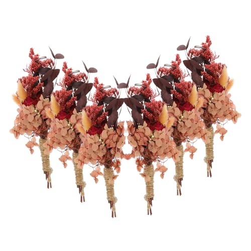 RORPOIR Mini Trockenblumenstrauß Natürliche Deko für Bastelprojekte Wohnaccessoires Echte Blüten für Kreative Arrangements von RORPOIR