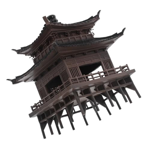 RORPOIR Miniatur Pavillon Statue für Aquarium und Tischdekoration Chinesisches Traditionelles Gartenmodell mit Filigranen Details Kompakte Stilvolle Zierfigur für Bonsai und RORPOIR Miniatur Pavillon Statue für Aquarium und Tischdekoration Chinesisches Traditionelles Gartenmodell mit Filigranen Details Kompakte Stilvolle Zierfigur für Bonsai und von RORPOIR