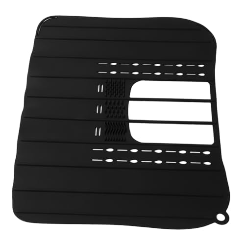 RORPOIR Multifunktionale Silikon Spülmatte Rutschfeste Faltbare Makeup Pinsel Matte für Badezimmer Platzsparender Organizer für Makeup und Kosmetik Schwarze Premium Version von RORPOIR