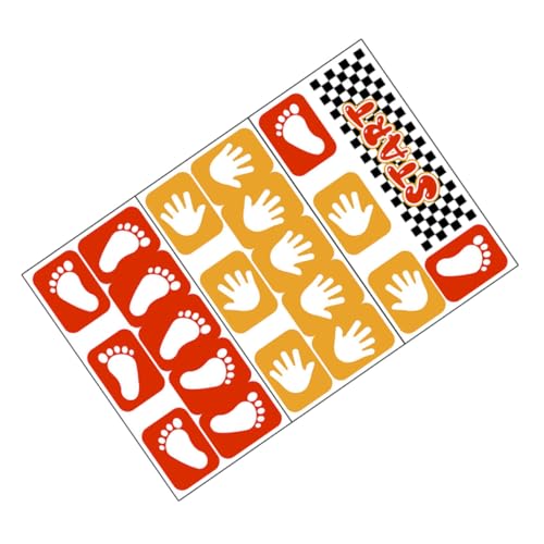 RORPOIR PVC Fuß Handabdruck Aufkleber Selbstklebende Langlebige Boden Wandsticker für Klassenzimmer Kinderzimmer Sensorische Dekoration Rutschfest Farbenfroh RORPOIR PVC Fuß Handabdruck Aufkleber Selbstklebende Langlebige Boden Wandsticker für Klassenzimmer Kinderzimmer Sensorische Dekoration Rutschfest Farbenfroh von RORPOIR