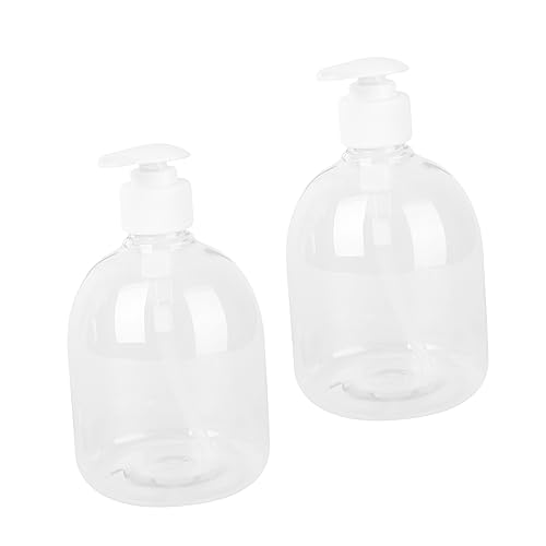 RORPOIR 2er-Pack 500 Ml Nachfüllbare Pumpflaschenspender Reise-handlotion-seifenspender Großes Fassungsvermögen Für Shampoo Duschgel Lotion von RORPOIR