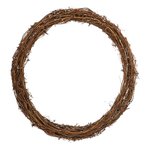 RORPOIR Rattanring Weihnachtsdeko zum Basteln Natürlicher Weidenkranz zum Aufhängen DIY Türkranz für Weihnachtsfest Stilvolle Home Partydekoration von RORPOIR