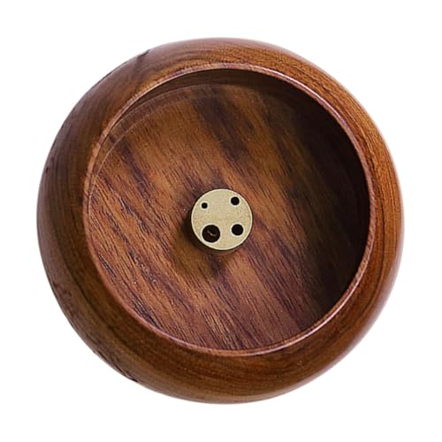 RORPOIR Holz Räucherstäbchenhalter Mit Aromatherapie-tablett Für Tischdekoration Räuchergefäß Für Heimtempel Meditationshelfer Für Entspannung Und Stressbewältigung von RORPOIR