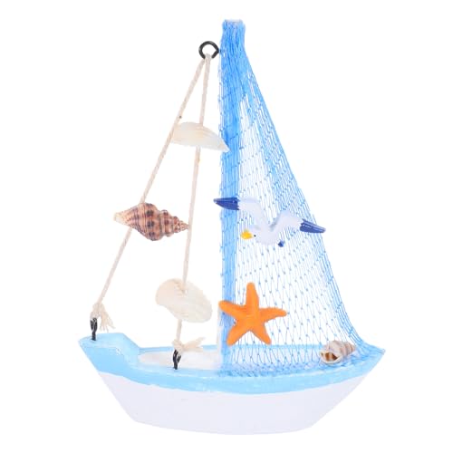 RORPOIR Segelboot Dekoration Für Die Küste Segelboot Modell Ornament Nautische Partygeschenke Segelboot Zubehör Mini Segelboote Yacht Modell Miniatur Boot Segelboot Heimdekor Aus von RORPOIR