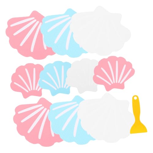 RORPOIR Teiliges Anti-rutsch Sticker für Badewanne rutschfeste Peva Gummi Shell Aufkleber in Weiß Blau Selbstklebend Wasserbeständig Inklusive Schaber Sicherer Halt Einfach zu Montieren RORPOIR Teiliges Anti-rutsch Sticker für Badewanne rutschfeste Peva Gummi Shell Aufkleber in Weiß Blau Selbstklebend Wasserbeständig Inklusive Schaber Sicherer Halt Einfach zu Montieren von RORPOIR