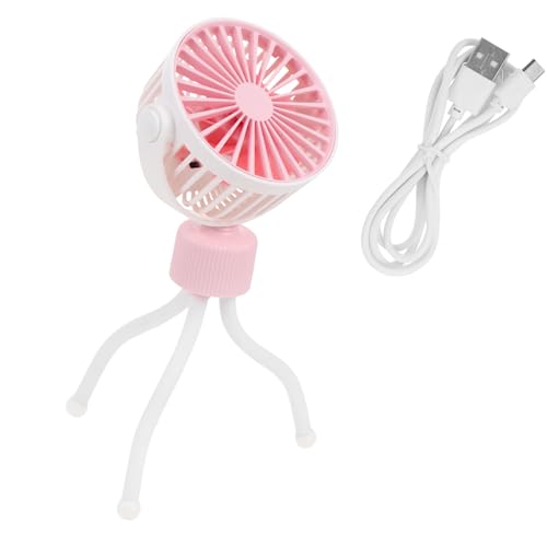RORPOIR Tragbarer Mini Handventilator mit Flexiblem Stativ USB Wiederaufladbarer für Kinderwagen Tischventilator und Handventilator für Unterwegs und Zuhause RORPOIR Tragbarer Mini Handventilator mit Flexiblem Stativ USB Wiederaufladbarer für Kinderwagen Tischventilator und Handventilator für Unterwegs und Zuhause von RORPOIR