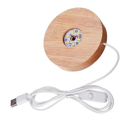 RORPOIR USB Betriebene LED Licht Holz Display Basis Warmes Licht Rechteckige Ständer Gummibaumholz Geeignet für Kristallkugel Glaskugel Schmuck und Deko für Wohnzimmer Büro Schlafzimmer RORPOIR USB Betriebene LED Licht Holz Display Basis Warmes Licht Rechteckige Ständer Gummibaumholz Geeignet für Kristallkugel Glaskugel Schmuck und Deko für Wohnzimmer Büro Schlafzimmer von RORPOIR
