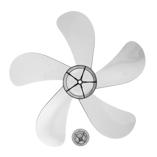 RORPOIR Ventilatorflügel Bodenventilator Versorgung Sockelfanklinge Tischfanklingen Universelle Fanklingen Austausch der Lüfterblätter Bodenlüfungsklinge Ersatzlüfterklinge Plastik Grau von RORPOIR