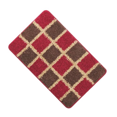 RORPOIR rutschfeste Saugfähige Badematte mit Antirutschboden Wasserabsorbierender Badezimmerteppich für Dusche Badewanne Wc und Eingangsbereich Waschbar Strapazierfähig und Dekorativ von RORPOIR