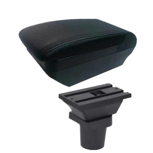 RORVECQ Auto Armlehnenbox Für Focus Mk1 Armlehnenbox Für Focus Zentrale Aufbewahrungsbox(F schwarze Linie Kein USB) von RORVECQ