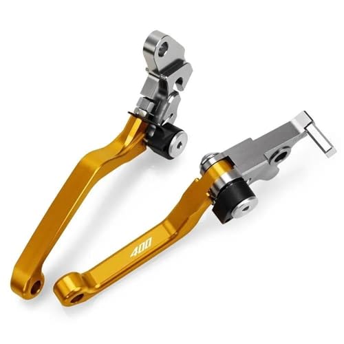 RORVECQ Bremshebel CNC Motorrad Für Suzuki DRZ400S/DRZ400SM 2000-2015 2016 2017 DRZ400 DRZ 400 S SM Motocross Pivot Bremse Kupplung Hebel(Gold) von RORVECQ