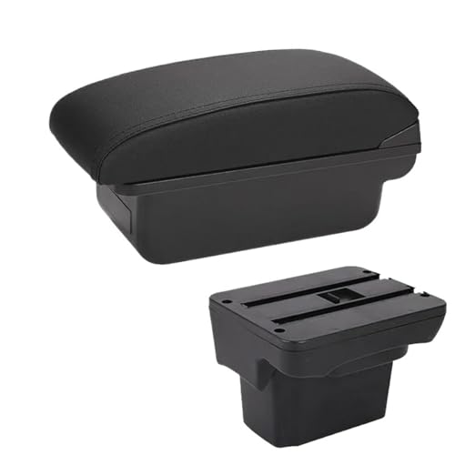 RORVECQ Für C&hevrolet Für CRUZE 2009 2010 2011 2012 2013 2014 2015 Armlehnenbox Arm Mittelkonsolen Aufbewahrungsbox(C2 Schwarze Linie KEIN USB) von RORVECQ