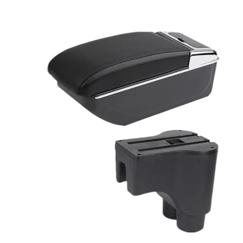 RORVECQ Für Daihatsu Für Terios 2 Auto Armlehnenbox Speziell Retrofit Innenraum-Aufbewahrungsbox(B2 schwarze Linie KEIN USB) von RORVECQ