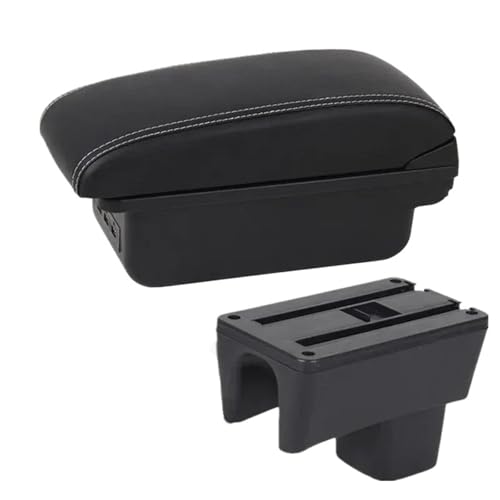 RORVECQ Für Daihatsu Für Terios Autoarmlehnenkasten Mittelkonsole Innenraumteile Zubehör Mit USB(B2 schwarze Linie 3USB) von RORVECQ