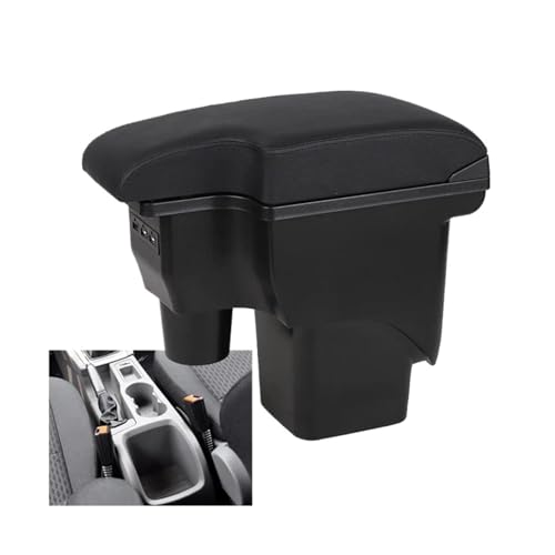 RORVECQ Für Focus Mk2 Auto Armlehne Mittelkonsole Aufbewahrungsbox Leder Unterstützung Innenausstattung(A2 genuine leather 3USB) von RORVECQ