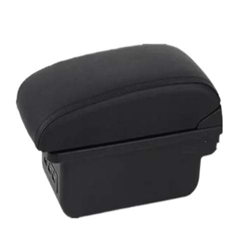 RORVECQ Für Opel Für Corsa F Armlehnenbox Für Opel Für Corsa 2019 2020 2021 2022 2023 2024 Auto Armlehnenbox(B2 schwarze Linie 3USB) von RORVECQ