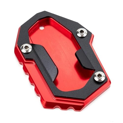 RORVECQ Verlängerungsplatte Für B&MW R1300GS R 1300 GS R 1300GS 2024 CNC-Aluminium-Motorrad-Ständer-Pad-Fuß-Seitenständer-Verlängerungsplatte(ROT) von RORVECQ