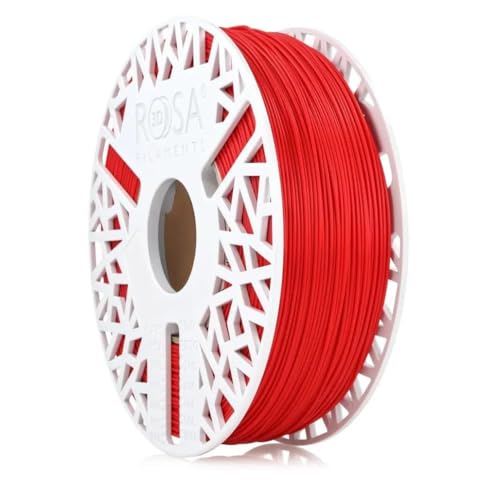 ROSA 3D ABS+ Filament 1.75 mm für 3D Drucker - Druckmaterialien 3D Drucker Technische Filament - 3D Printing Materials 3D Drucker Zubehör - Rot Spule 1 kg von ROSA 3D FILAMENTS