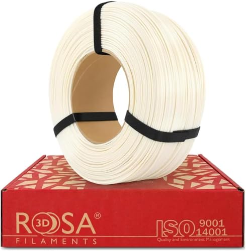 ROSA 3D ASA Filament 1.75 mm für 3D Drucker - Druckmaterialien 3D Drucker Technische Filament - 3D Printing Materials 3D Drucker Zubehör - Transparent Refill 1 kg von ROSA 3D FILAMENTS