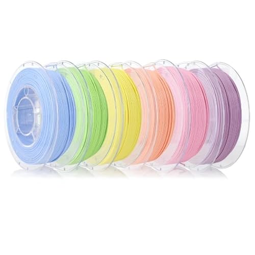 ROSA 3D FILAMENTS 3D-Druckmaterial Bioabbaubar Matt PLA Filament 1.75 mm für 3D Drucker | 6 Farben x 0,35 kg Spulen von ROSA 3D FILAMENTS