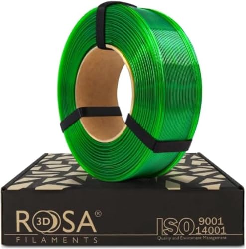 ROSA 3D PET-G Standard High Speed Filament 1.75 mm für 3D Drucker | Druckmaterialien Leicht Glänzend PETG 3D Drucker Filament | 3D Printing Materials | Transparent Hellgrün Refill 1 kg ROSA 3D PET-G Standard High Speed Filament 1.75 mm für 3D Drucker | Druckmaterialien Leicht Glänzend PETG 3D Drucker Filament | 3D Printing Materials | Transparent Hellgrün Refill 1 kg von ROSA 3D FILAMENTS