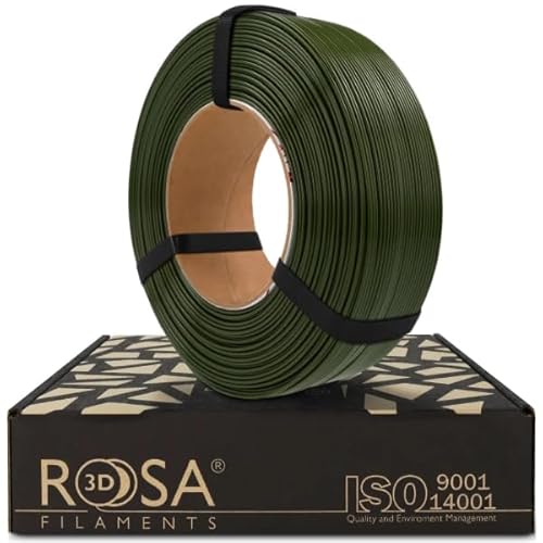 ROSA 3D FILAMENTS 3D Druckfilament, PETG 1.75 mm, Armeegrün, 1 kg von ROSA 3D FILAMENTS
