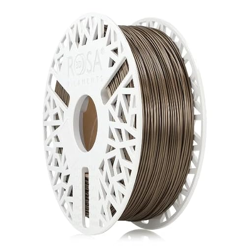ROSA 3D PET-G Standard High Speed Filament 1.75 mm für 3D Drucker | Druckmaterialien Leicht Glänzend PETG 3D Drucker Filament | Filament 3D Printing Materials | Perlgold Spule 1 kg von ROSA 3D FILAMENTS