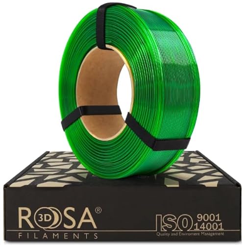 ROSA 3D PET-G Standard High Speed Filament 1.75 mm für 3D Drucker | Druckmaterialien Leicht Glänzend PETG 3D Drucker Filament | Filament 3D Printing Materials | Transparent Hellgrün Refill 1 kg ROSA 3D PET-G Standard High Speed Filament 1.75 mm für 3D Drucker | Druckmaterialien Leicht Glänzend PETG 3D Drucker Filament | Filament 3D Printing Materials | Transparent Hellgrün Refill 1 kg von ROSA 3D FILAMENTS
