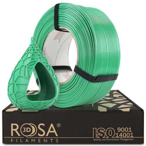 ROSA 3D PET-G Standard High Speed Filament 1.75 mm für 3D Drucker - Druckmaterialien PETG 3D Druckerfilament - 3D Printing Materials - Grünes Gras Refill 1 kg von ROSA 3D FILAMENTS