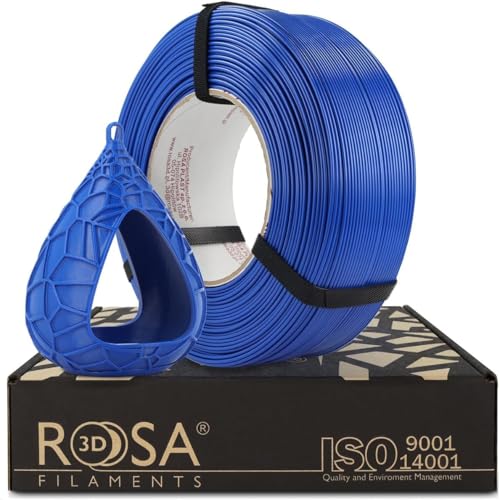 ROSA 3D PET-G Standard High Speed Filament 1.75 mm für 3D Drucker - Druckmaterialien PETG 3D Druckerfilament - 3D Printing Materials - Signal Blau Refill 1 kg von ROSA 3D FILAMENTS