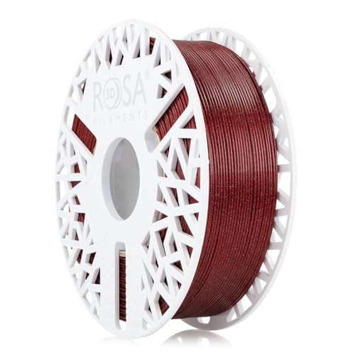 ROSA 3D PET-G Standard High Speed Galaxy Filament 1.75 mm für 3D Drucker - Druckmaterialien Glänzend PETG 3D Druckerfilament - 3D Printing Materials - Rot Spule 1 kg von ROSA 3D FILAMENTS