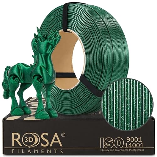 ROSA 3D FILAMENTS 3D-Druck-Filament, 1.75 mm, Smaragdgrün, 1 kg, Polylactide von ROSA 3D FILAMENTS