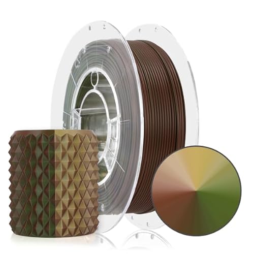 ROSA 3D PLA Magic Filament 1.75 mm für 3D Drucker | Druckmaterialien Leicht Matt Bioabbaubar PLA 3D Drucker Filament | 3D Printing Materials | Army Spule 0,3 kg von ROSA 3D FILAMENTS