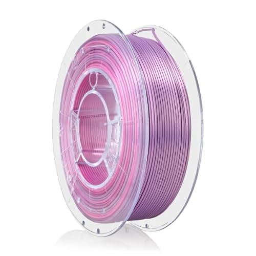 ROSA 3D PLA Multicolour Silk Filament 1.75 mm für 3D Drucker | Druckmaterialien Leicht Glänzend PLA Rainbow 3D Drucker Filament | 3D Printing Materials | Blume Spule 0,35 kg von ROSA 3D FILAMENTS