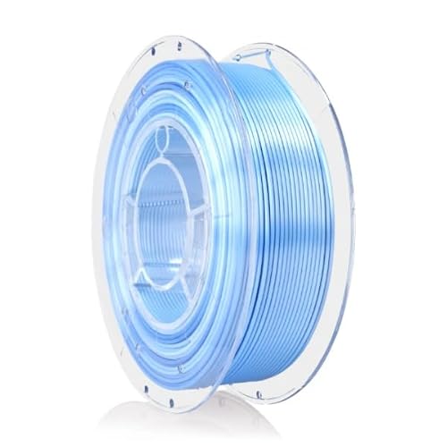 ROSA 3D PLA Multicolour Silk Filament 1.75 mm für 3D Drucker | Druckmaterialien Leicht Glänzend PLA Rainbow 3D Drucker Filament | 3D Printing Materials | Gefroren Spule 0,35 kg von ROSA 3D FILAMENTS